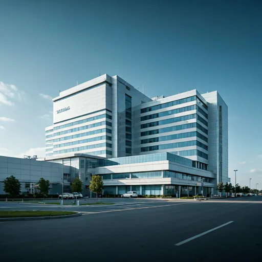 Modern hospital facility with clinical-grade infrastructure